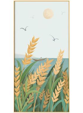 N12309-N入户玄挂关装饰画现代简约走廊欧头竖画北清新过道大幅壁