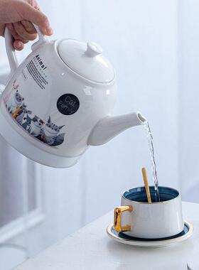 景德镇陶瓷烧干水壶家用瓷器41079电热水自动断防干 烧壶小号开