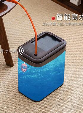 水智能感应茶水桶不锈钢茶渣BS-585桶带网家功用夫茶具配滤件废桶