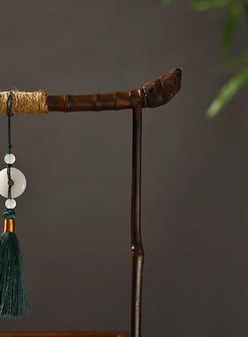 用竹制提纸纸巾UON盒客厅家中梁式擦手轻奢紫竹卫生盒茶室可禅意