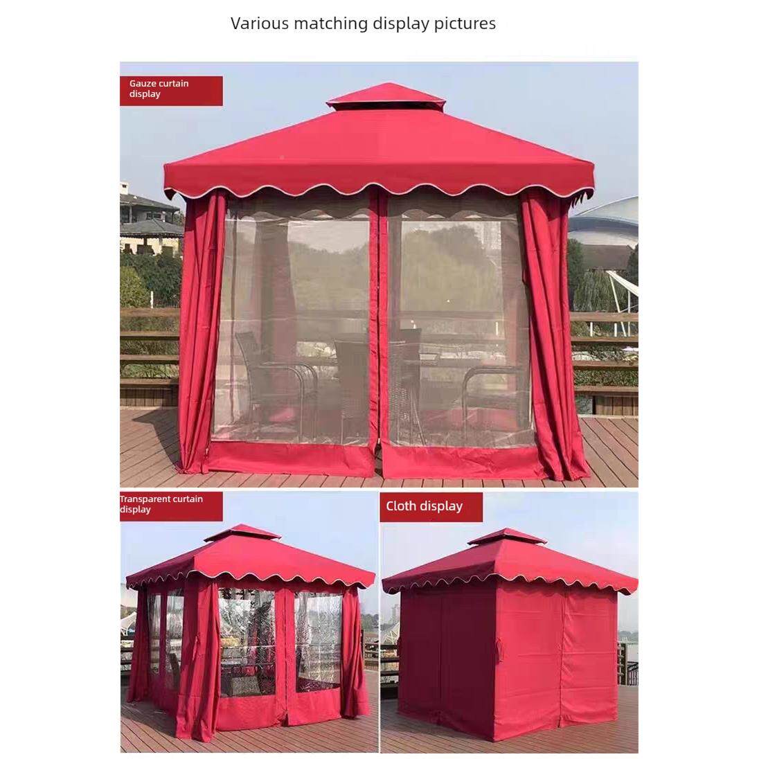 罗马棚线顶屋顶布防篷雨、防晒、紫外FDO户外布凉亭布四柱帐篷屋