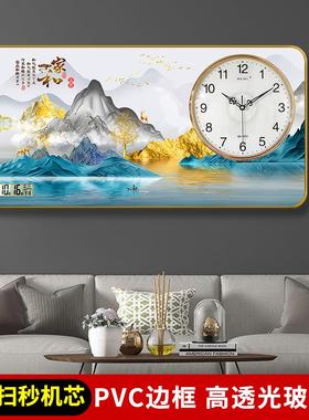 2家客厅挂钟025新高级感钟250206表万年历款静音电子时钟用大气