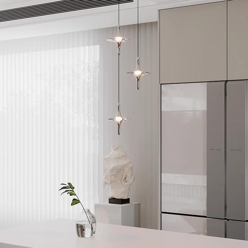 晶床头吊灯法式轻奢高级LYU感水卧关室楼梯过道玄主卧装饰台小吊