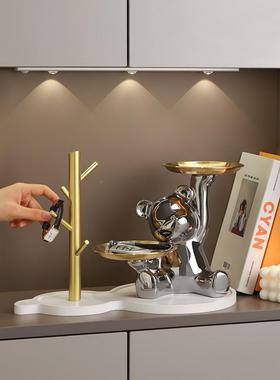 暴力熊钥关匙收纳玄摆件231116暴入户礼客厅家居轻装饰品高档奢乔