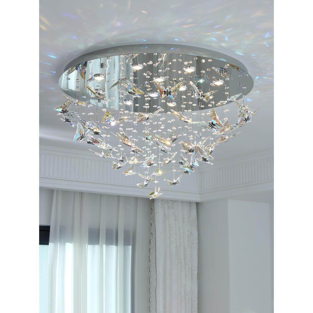 法式水顶灯温馨OM0浪漫主卧公室主房灯具现代轻吸奢高级感餐晶厅