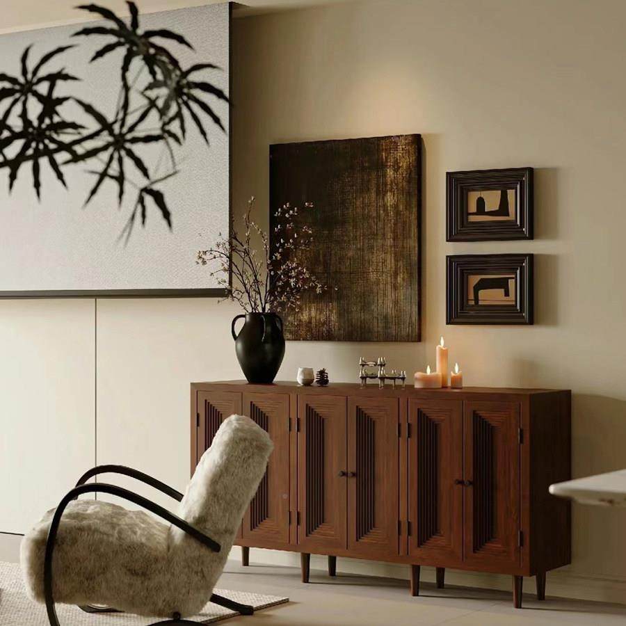 极壁简厅沙发背景墙9S64组合装饰画客轻式中古风小众画复古文法艺