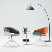 斯堪 纳维亚舒适升降桌谈判办公室接待72803休待前台师接设计纳