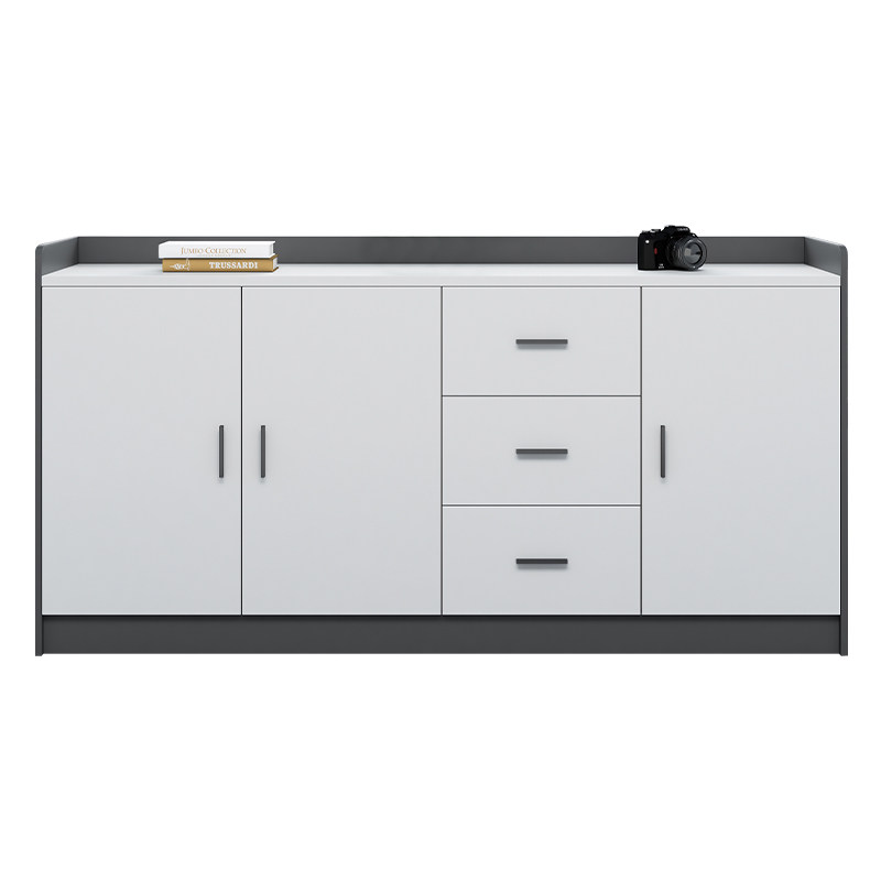 办公收纳柜简约现代办公桌边柜办公室文件柜隔断柜会议茶水柜矮柜