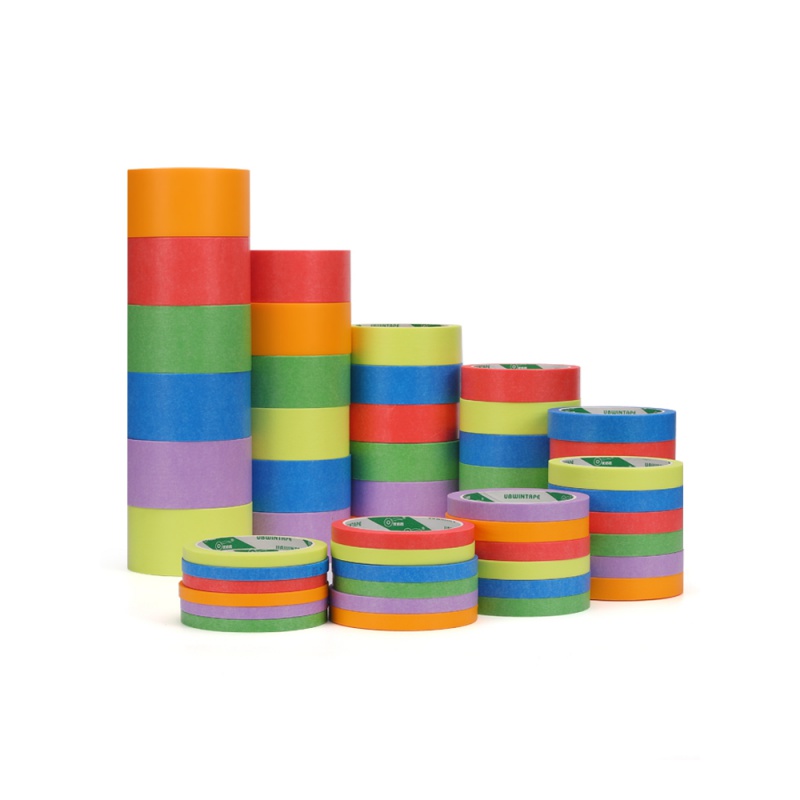 和纸美纹纸彩色纸胶带diy装饰汽车印花贴纸黄色装修喷漆遮蔽膜