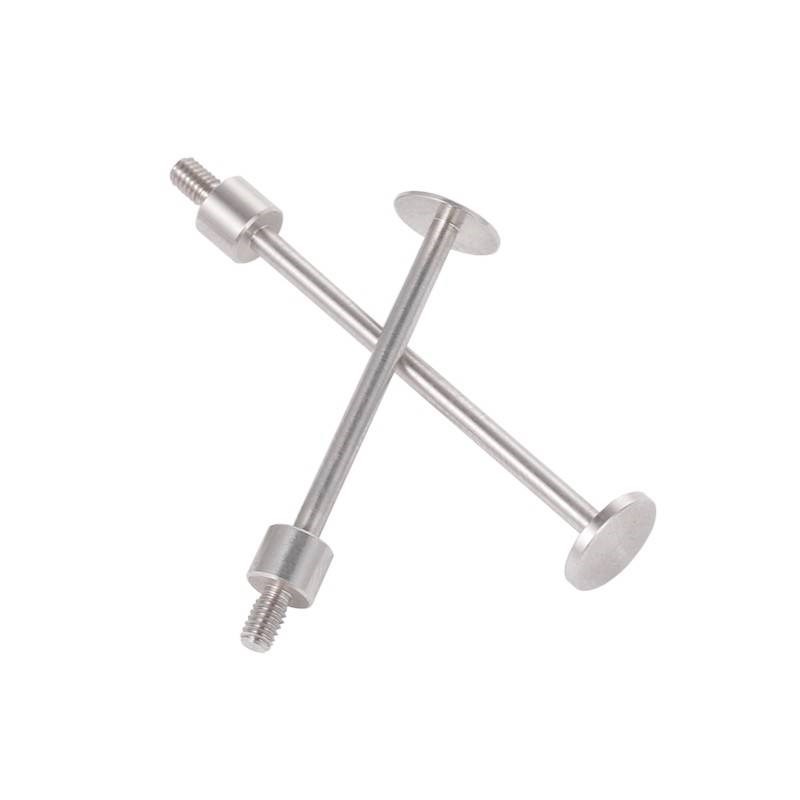 新款三丰百分表表针千分表头T型测针T形表针坑针圆盘平面测头异型