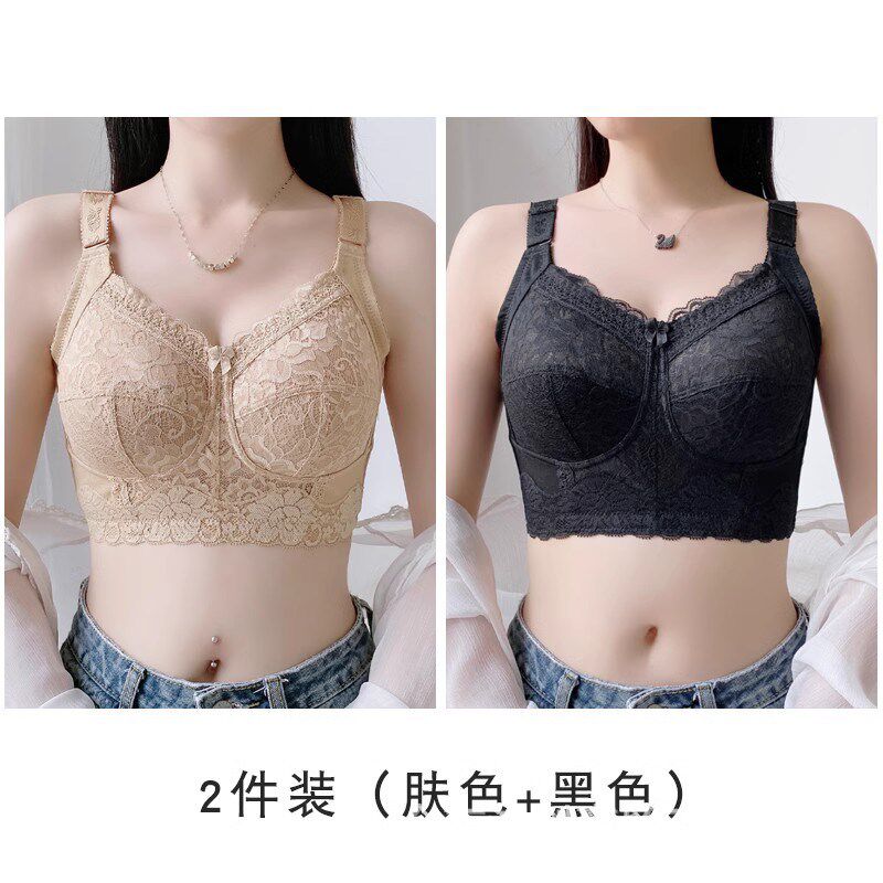 束胸内衣大胸显小夏季薄款调整型收副乳无钢圈防抖防震运动文胸女