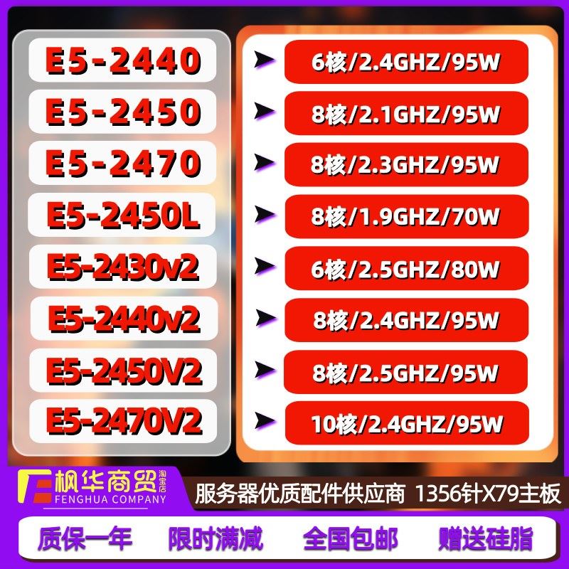 E5-2430 2420v2 2440 2450V2 2470V2 X79A魔改主板1356U特惠
