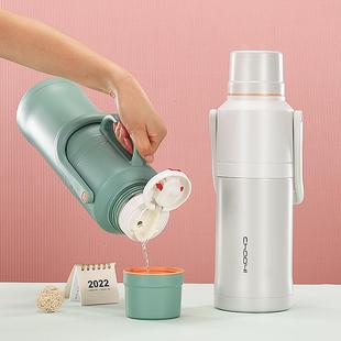 不锈钢带盖保温壶大容量户外便携车载保温杯家用热水壶保温瓶暖壶