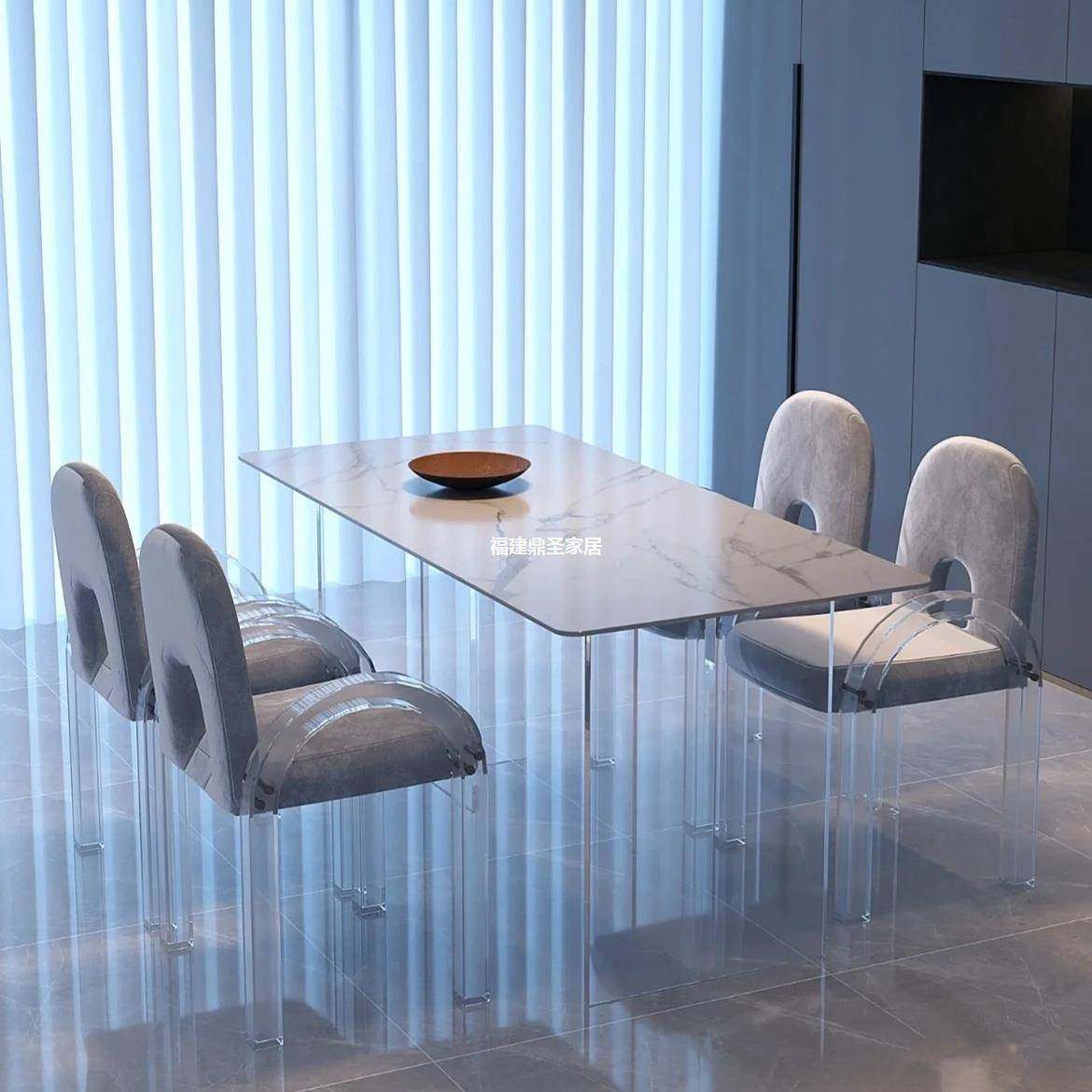 亚克力悬浮岩板餐桌简约家用长方形饭桌中岛白色家庭吃饭桌子,农用物资,其他肥料,淘宝优惠券,粉丝福利购,淘宝优惠卷