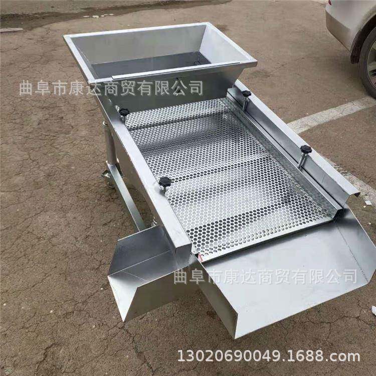 小型不锈钢粮食筛选机三层过筛分选机不锈钢直线振动筛滚筒筛