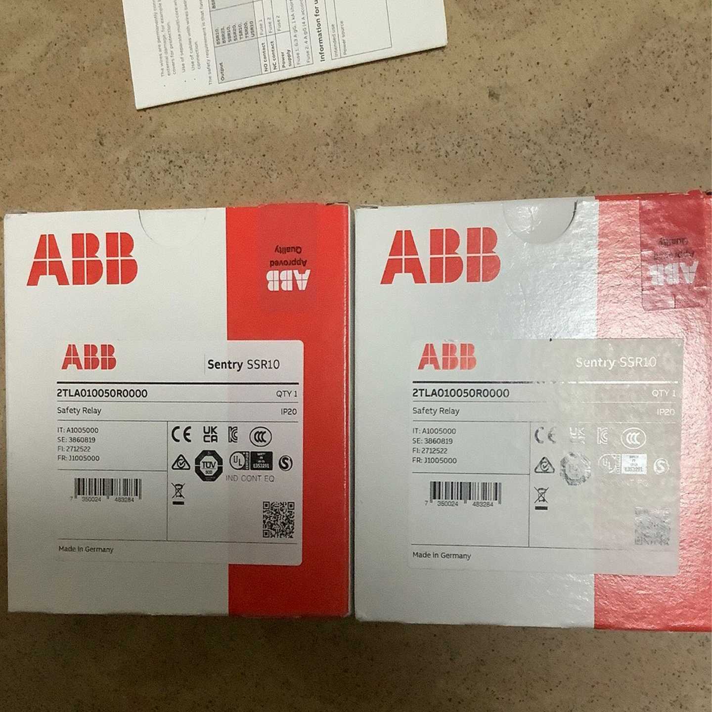 询价SSR1024VDC正品ABBJokab安全继电器2TL