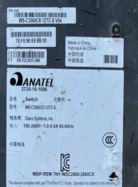 议价思科ciscoWS-C3560CX-12TC-S主板2块