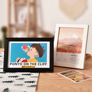 10x10cmA5A4纸油画棒绘画作品装裱展示框手帐小相框可挂摆台画框