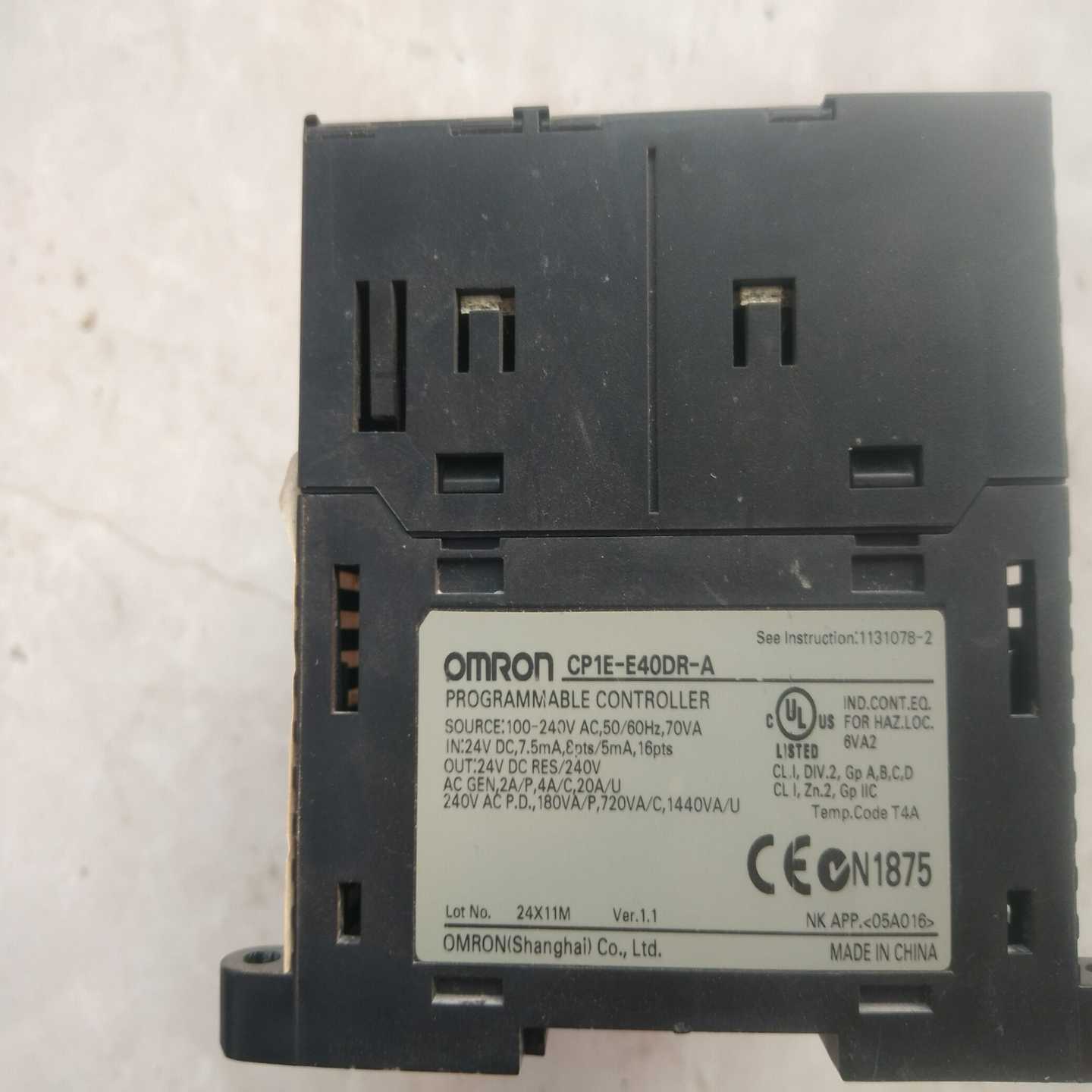 PLC  CP1E-E400R-A  设备上拆下来的~询价