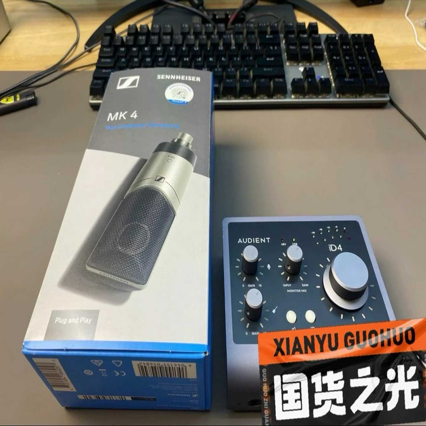 [new][new]九成新Audient奥顿特ID4二代声卡--议价商品