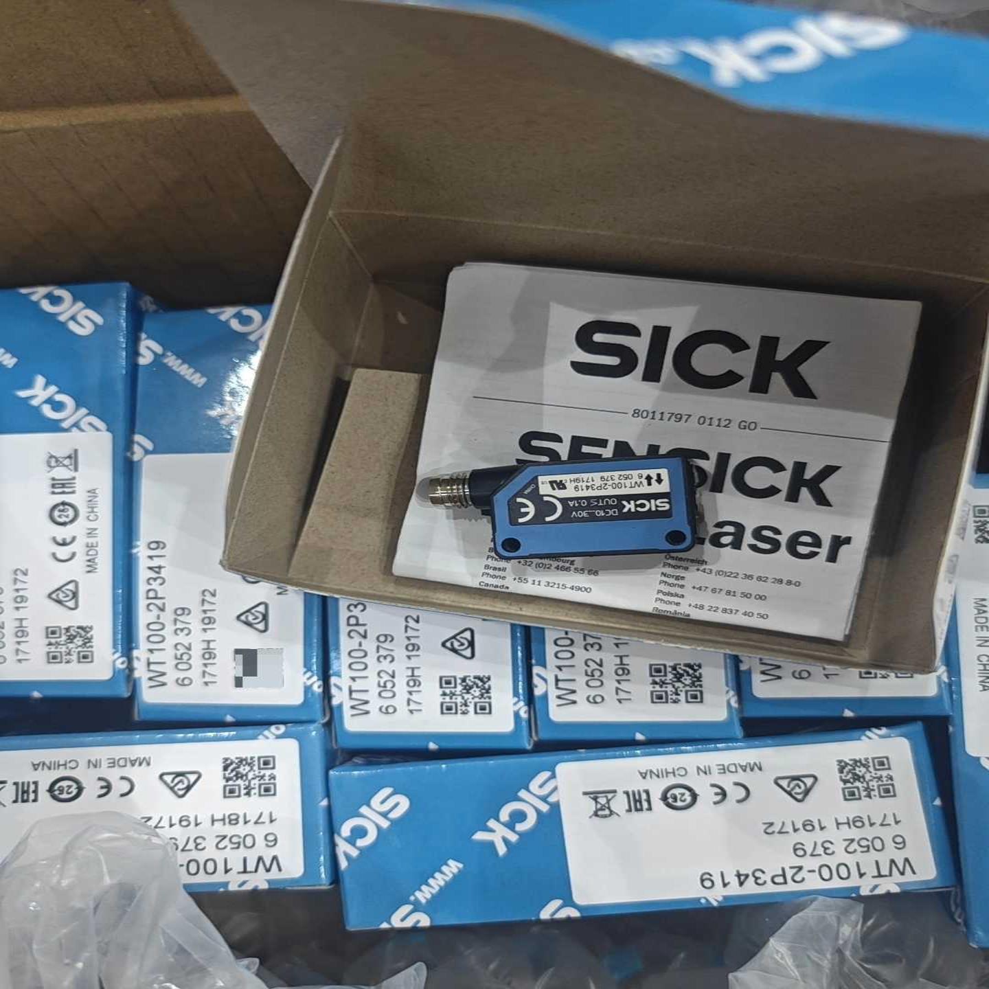 sicK施克光电开关wT100-2P3419~询价