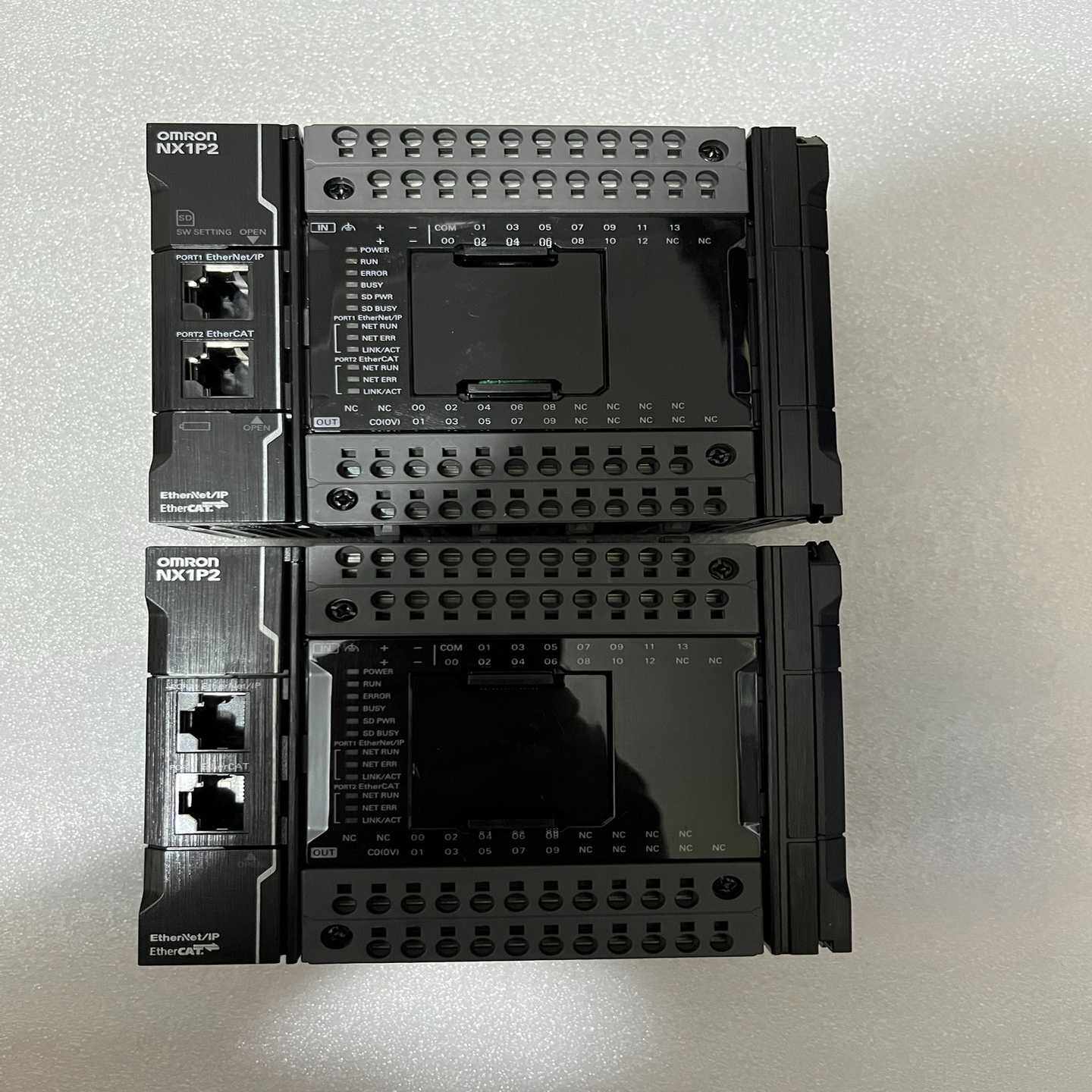 欧姆龙拆机可编程控制器，型号NX1P2-9024DT，功能包