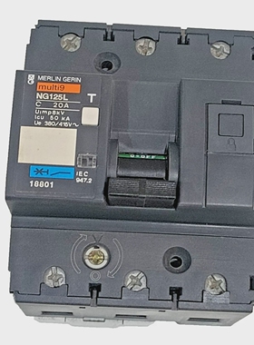 *无盒*MerlinGerin18801断路器NG125L20A3P380/415VAC