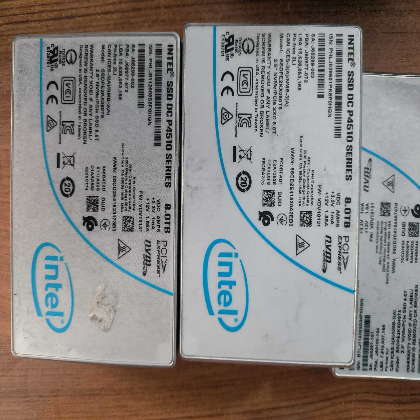 议价~英特尔  P4510   8T  度百分百  6片