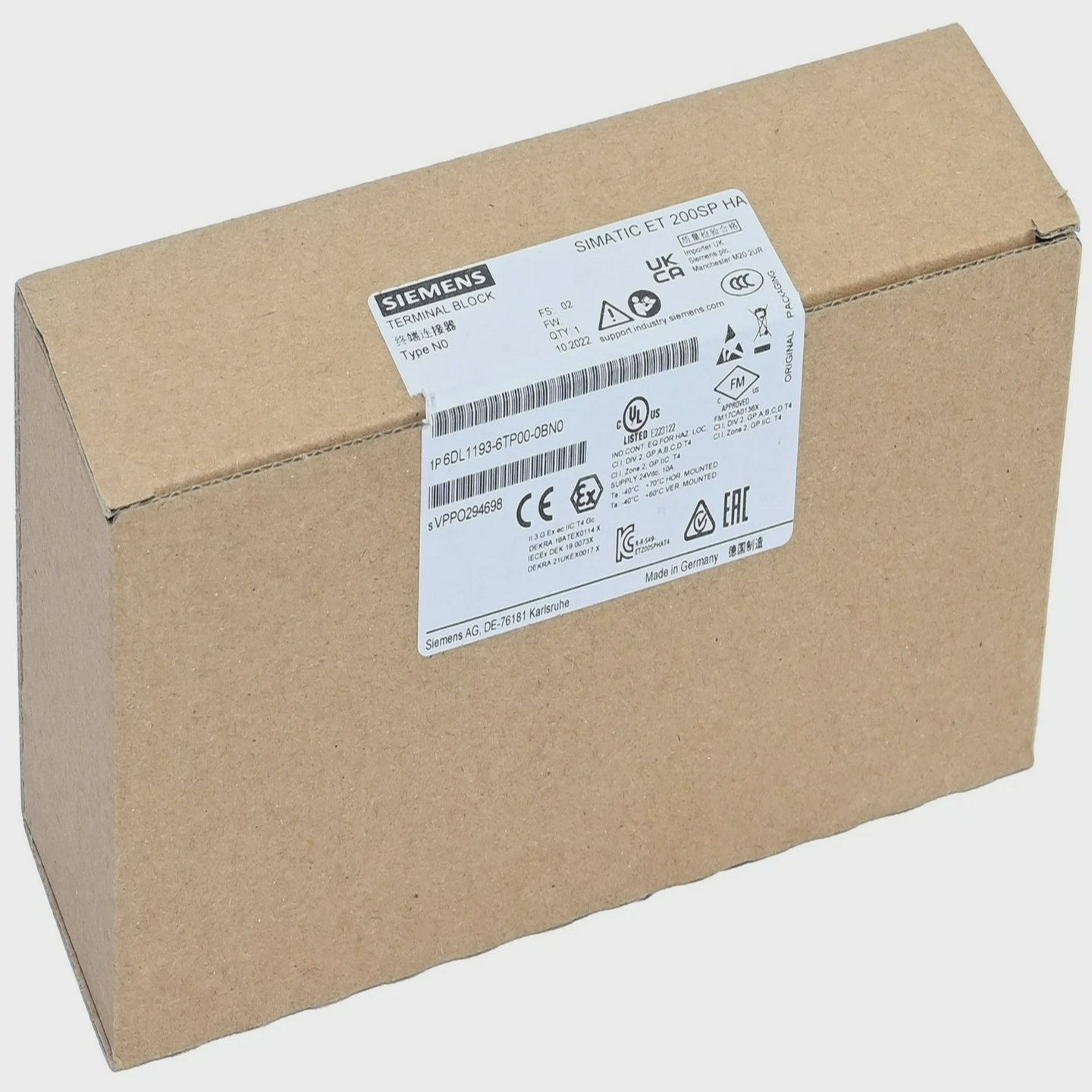 Siemens6DL1193-6TP00-0BN0Simatic6DL1193-6TP00-0BN0ET20