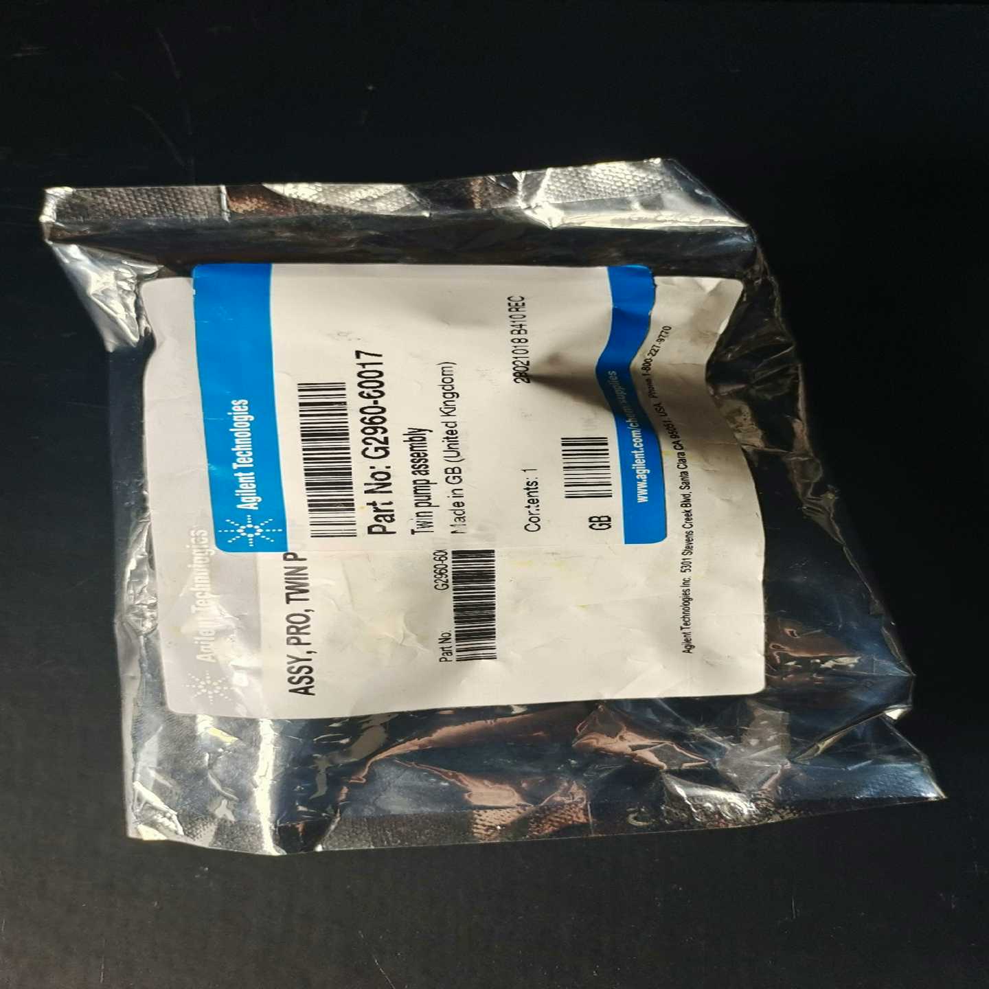安捷伦配件 G2960-60017双泵总成【鑫鑫商铺】