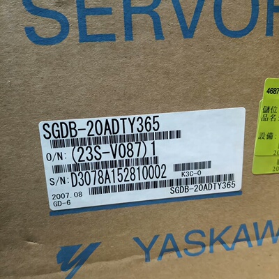 安川伺服驱动器SGDB-20ADTY365，全新原装，未开封-议价