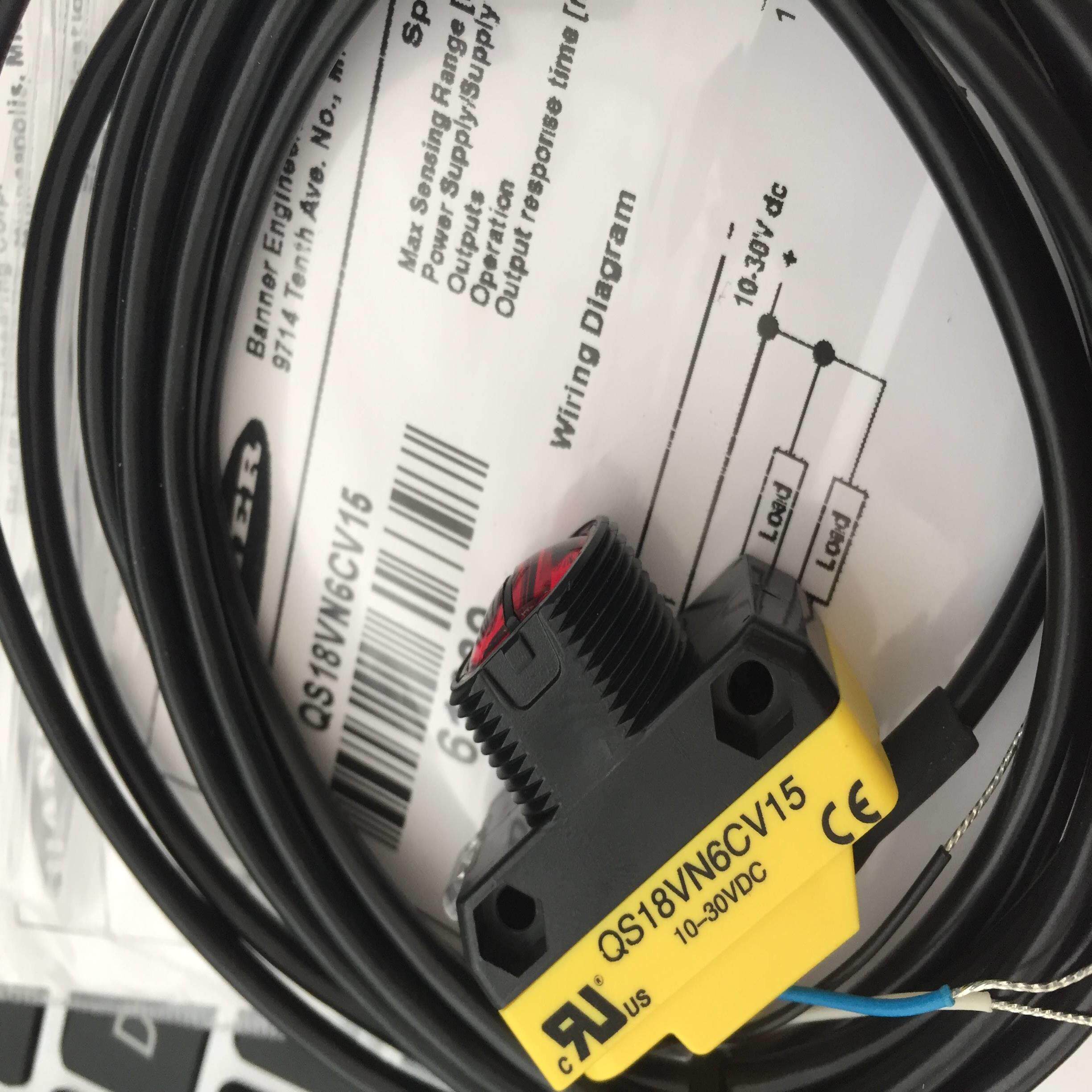 售前询价QS18VN6CV15   QS18VP6CV15 邦纳BANNER 光电感测器 现货