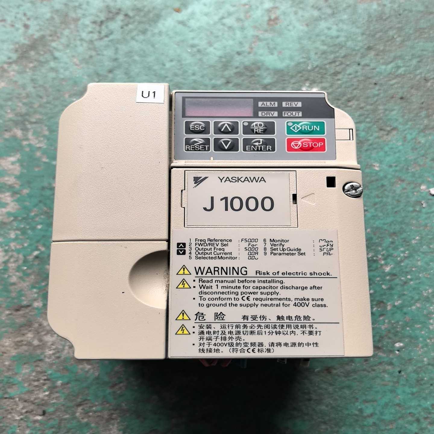 J1000变频器CIMR-JB4A0002BAA0