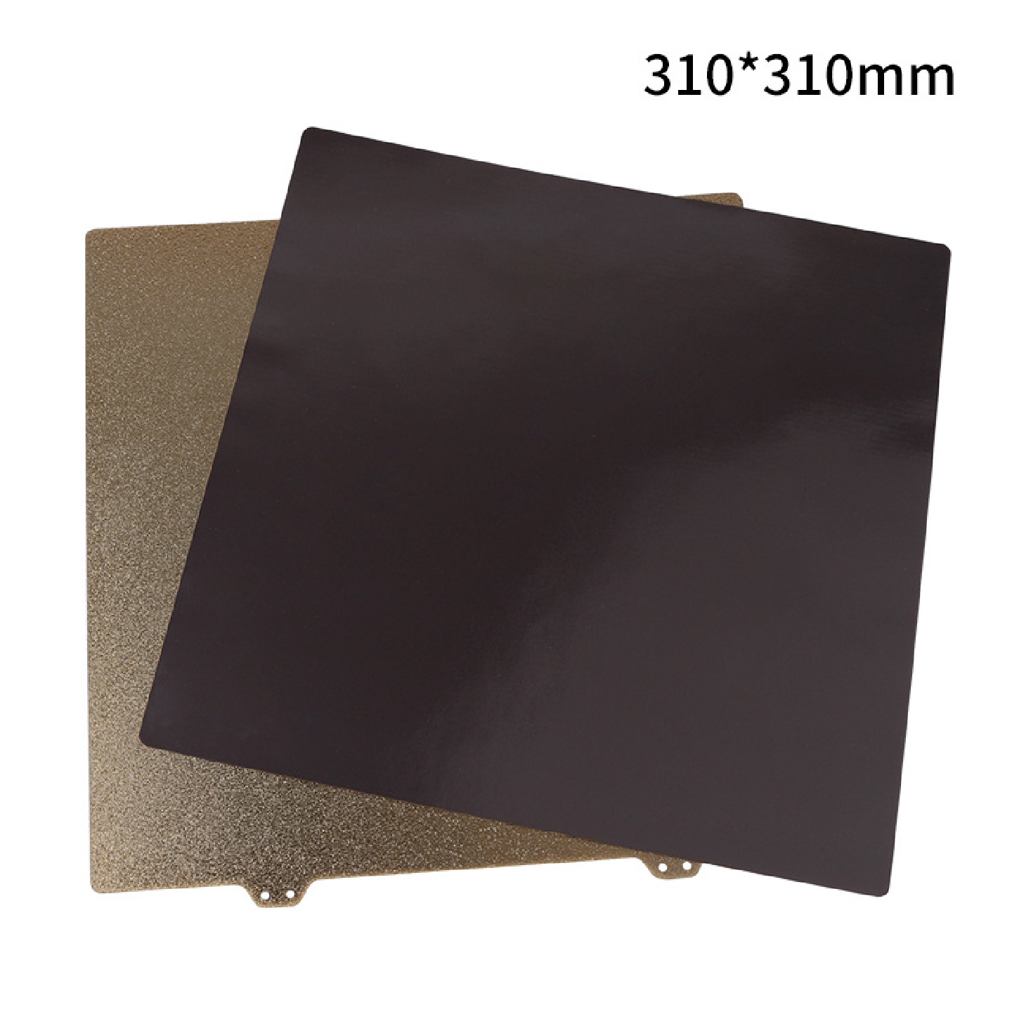 3D打印机配件双面涂层PEI粉末钢板金色310*310mm磁性B面CR-10S