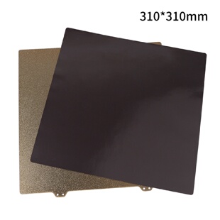 310mm磁性B面CR 3D打印机配件双面涂层PEI粉末钢板金色310 10S