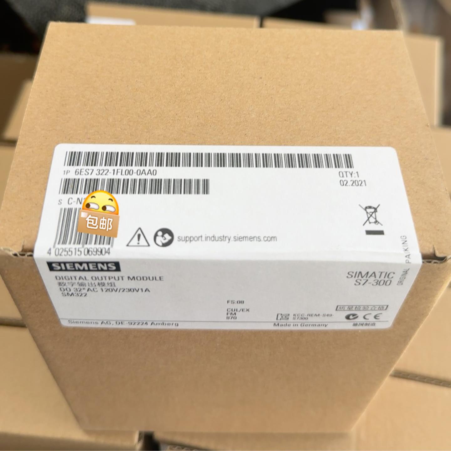 6ES7322-1FL00-0AA0  6ES7 322-1（电子设备）