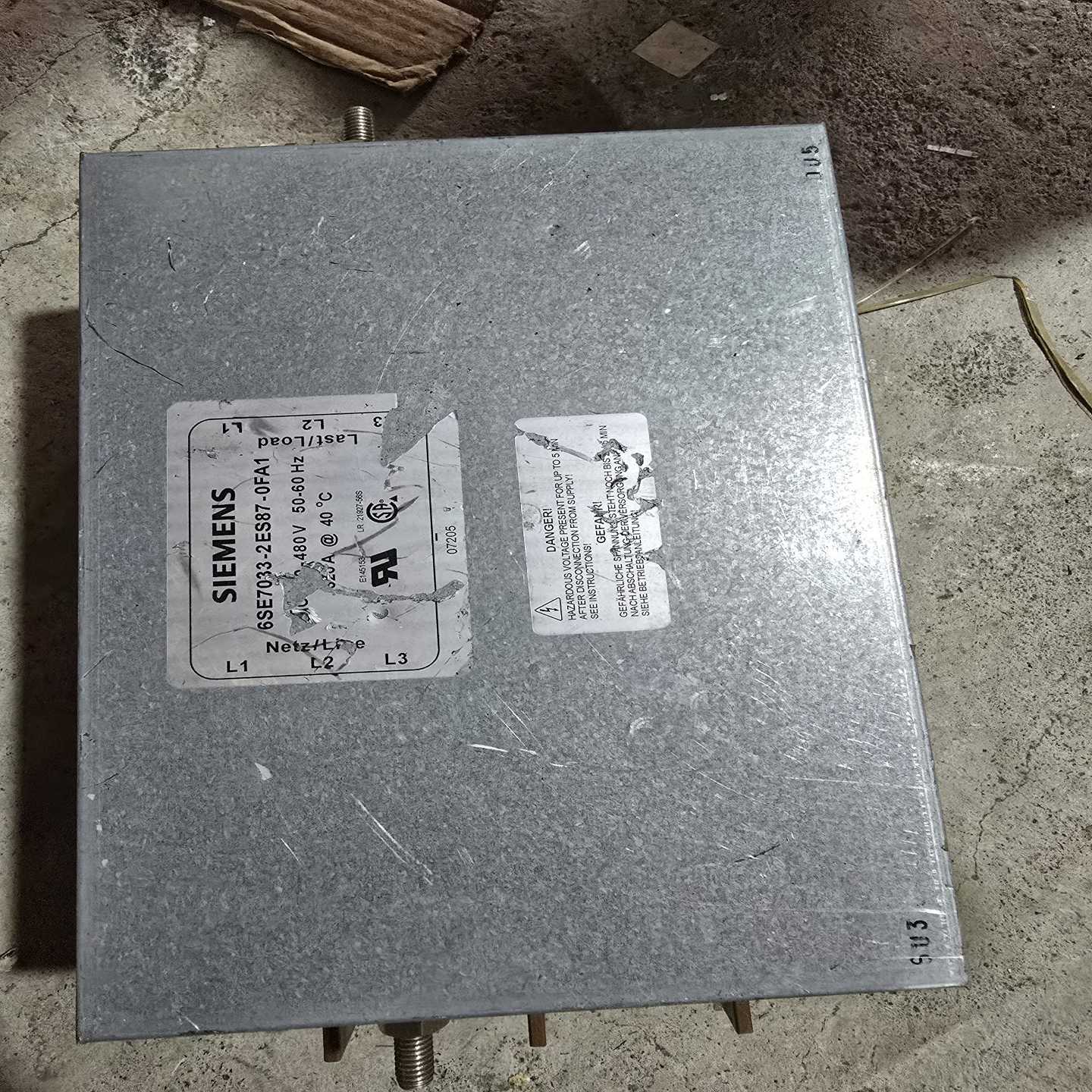 西门子电源滤波器6SE7033-2ES87-0FA1，拆机，--议价商品