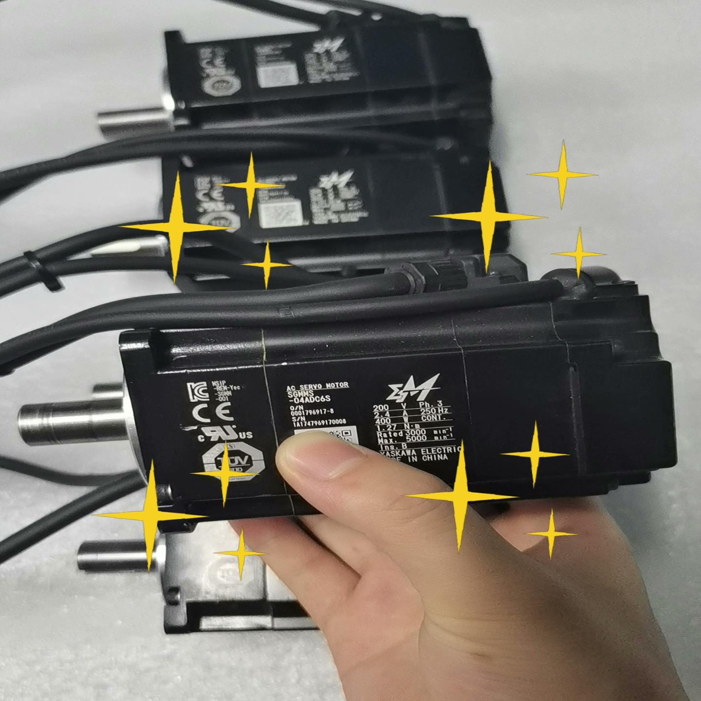 安川SGMMS-04ADC6S，正常拆机件，功能正常，发货前--议价商品