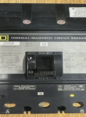 SQUAREDKA26200AB200A600VAC250VDC2PTHERMALMAGNETICC