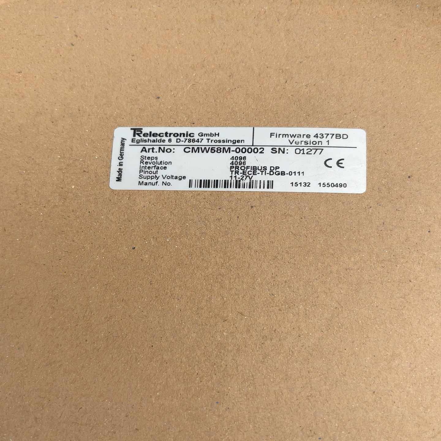 德国TR拉绳编码器CMW58M-00002询价