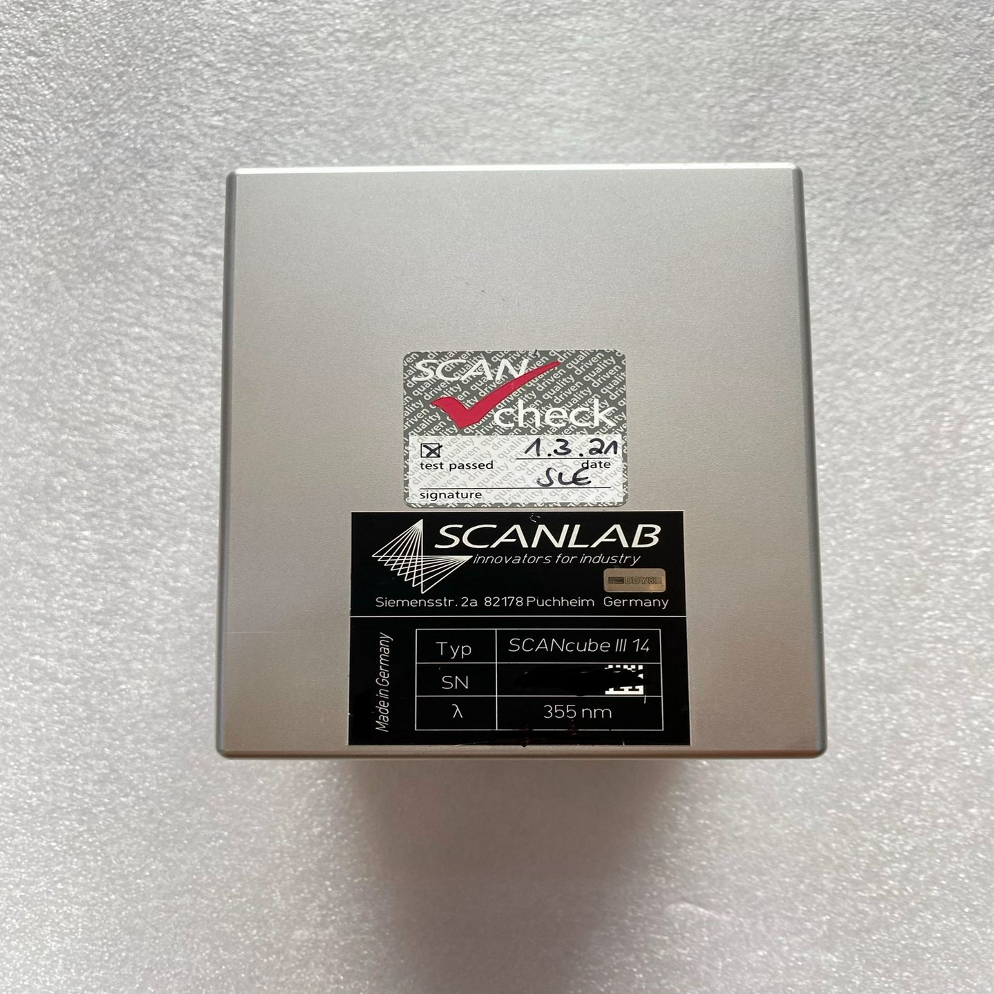 售前询价售前询价议价德国进口scanlab振镜scancube III14 35