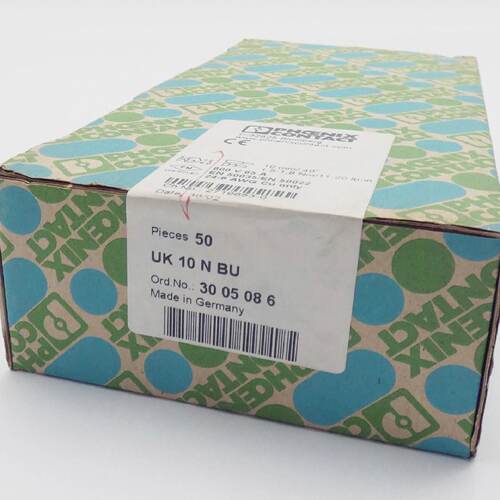 50x Phoenix Contact UK 10 N BU Durchgangsklemme  Through ter