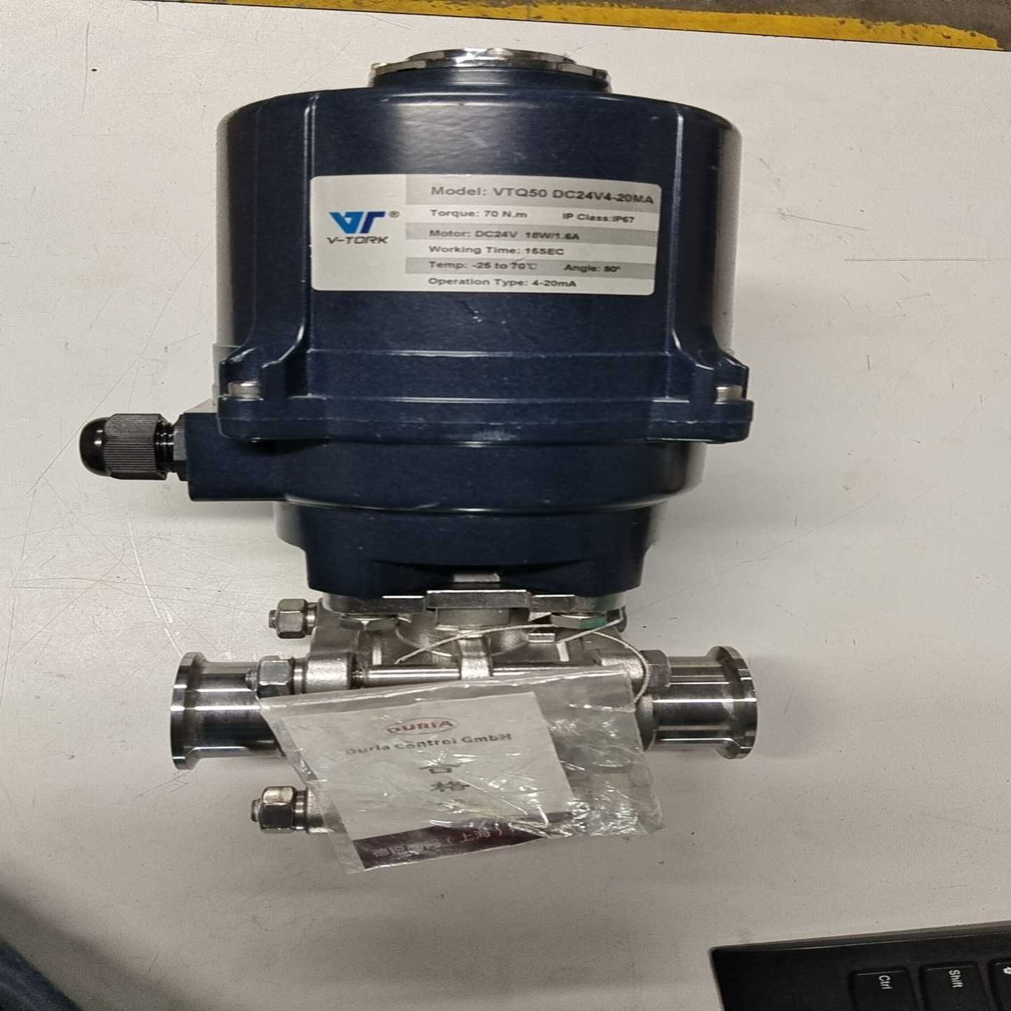 德锐V-TORK开度阀VTQ50，DC24V电源控模拟信号4[浩蓉商户]