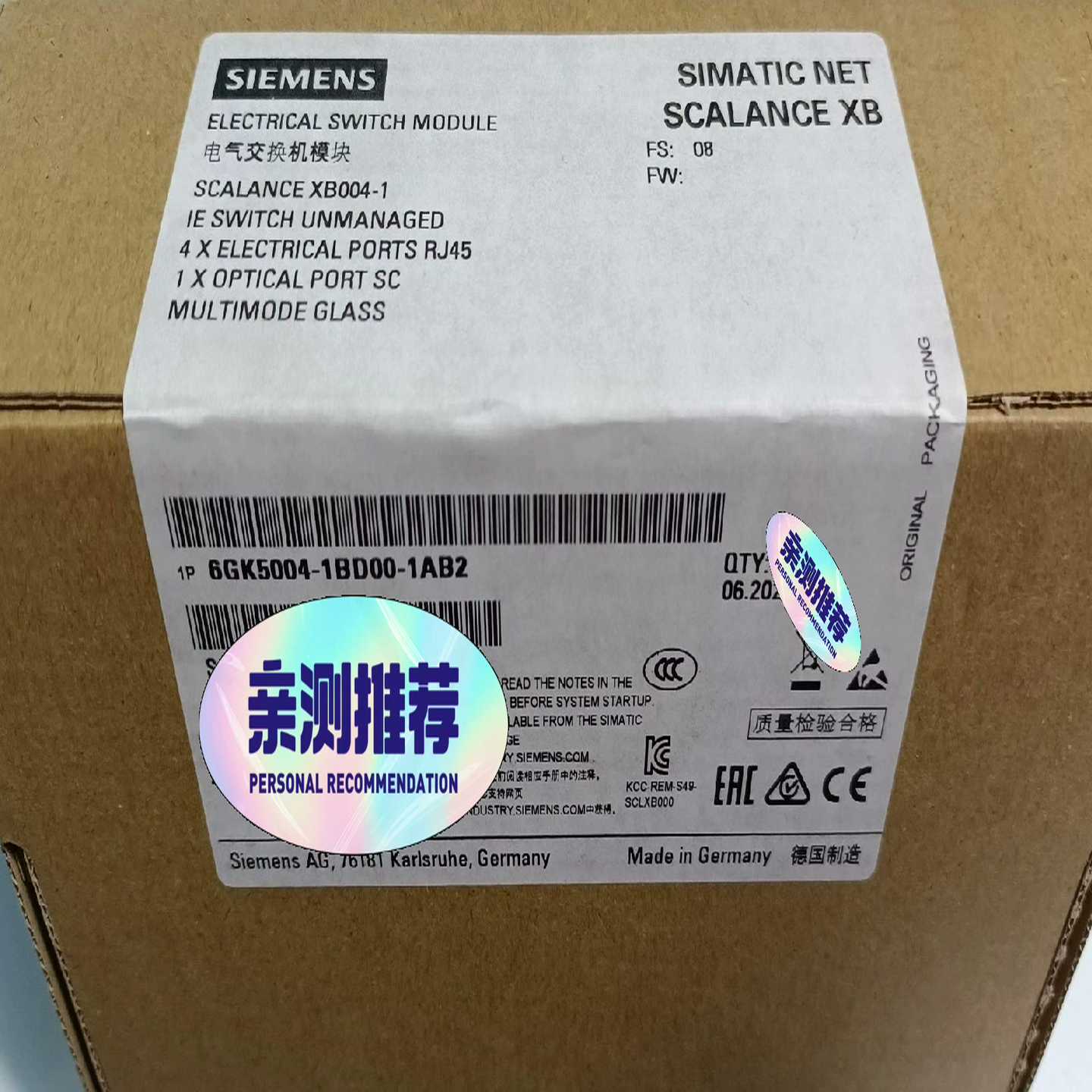 议价西门子交换机6GK5004-1BD00-1AB2全新原装现货/维修
