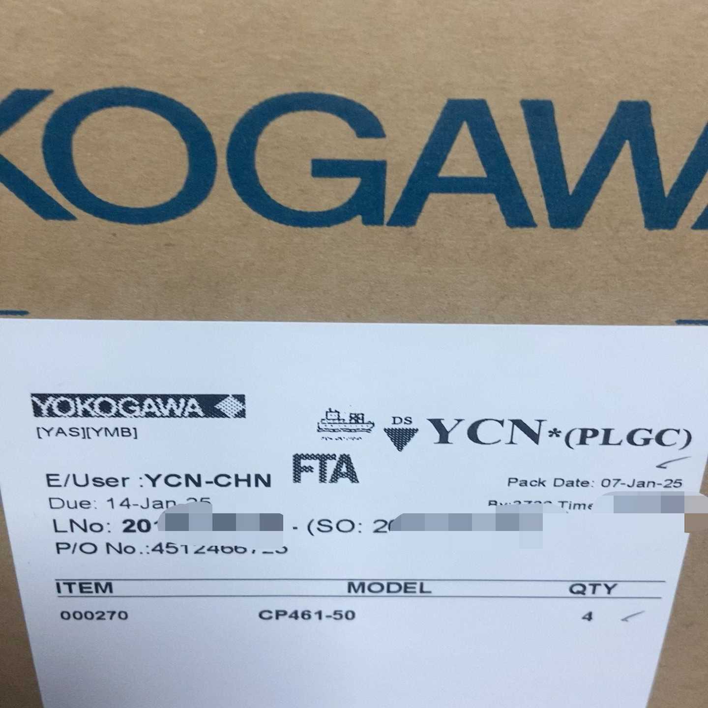 议价~cp461-50，横河CPU