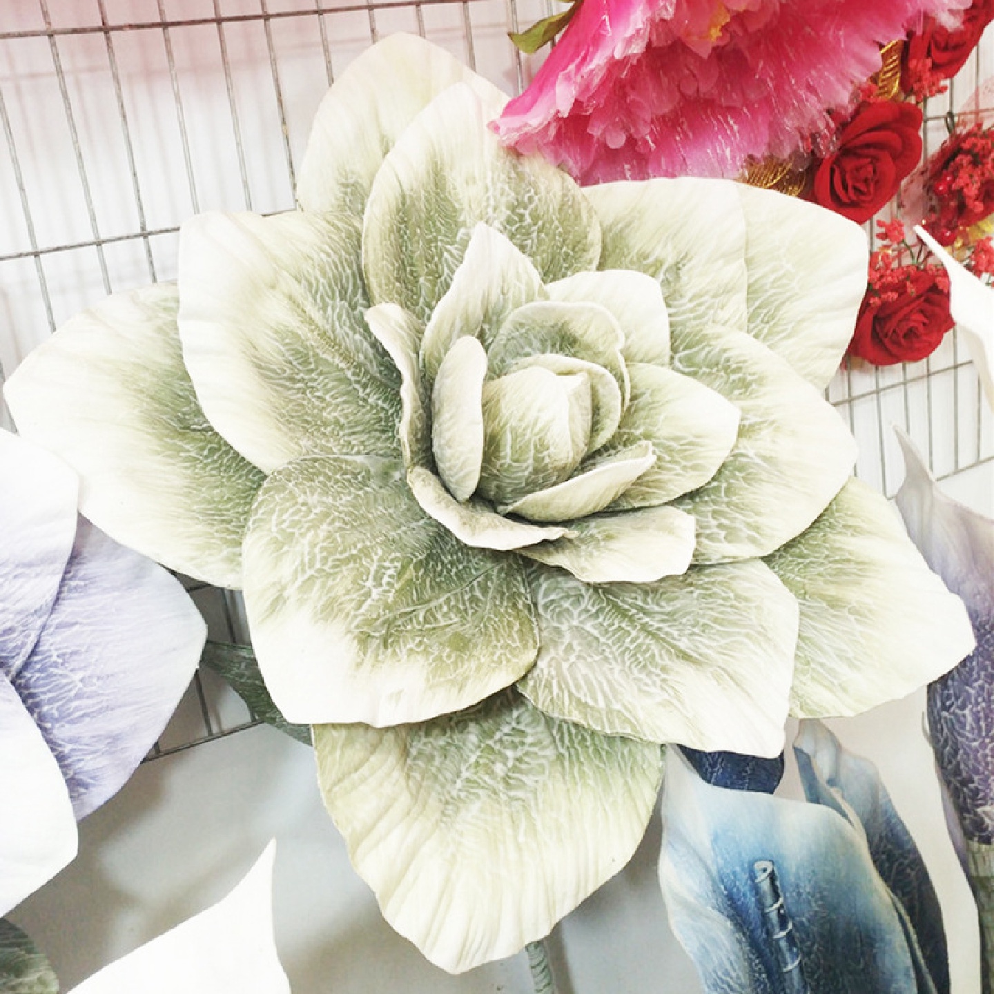 高档欧式仿真大丽花大号假花仿真花婚庆用品客厅家居装饰花摆件