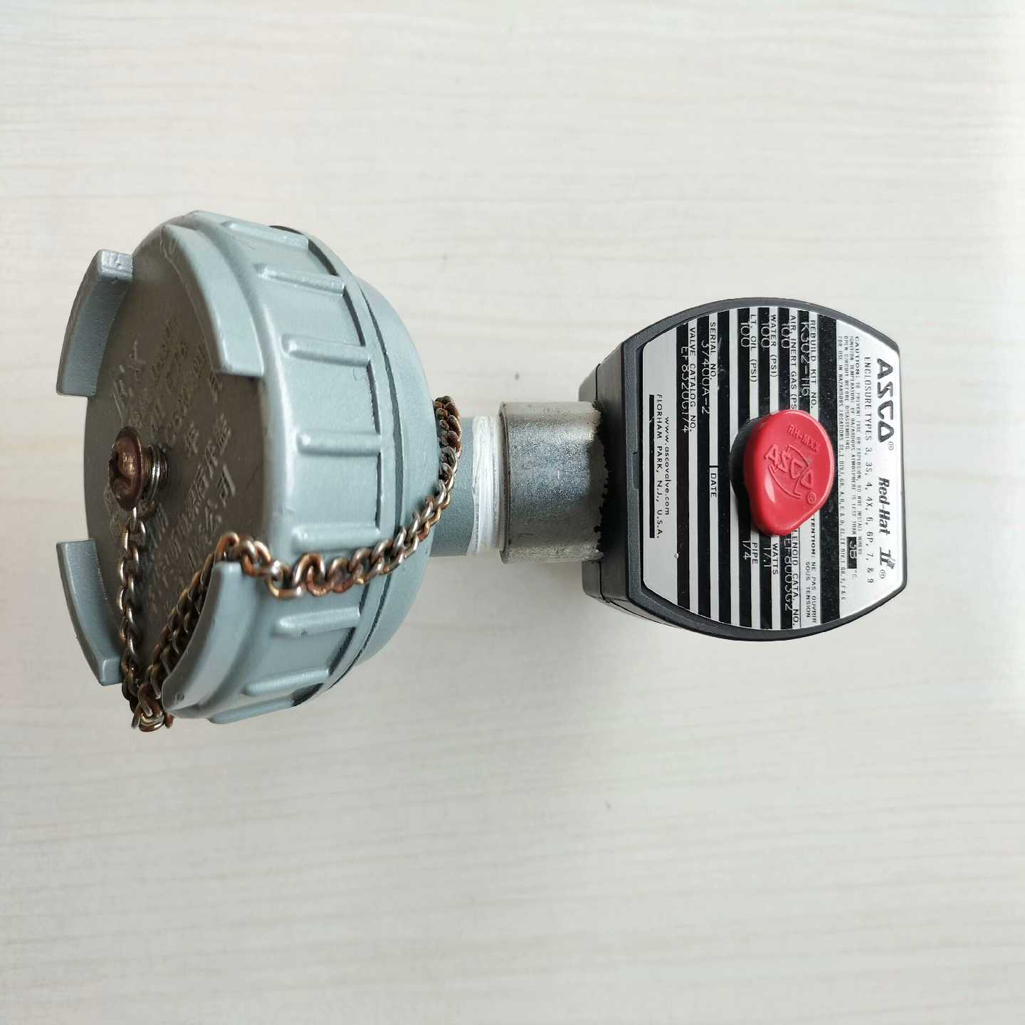 ASCO防爆电磁阀EF8003G2拆机件8成新没-议价