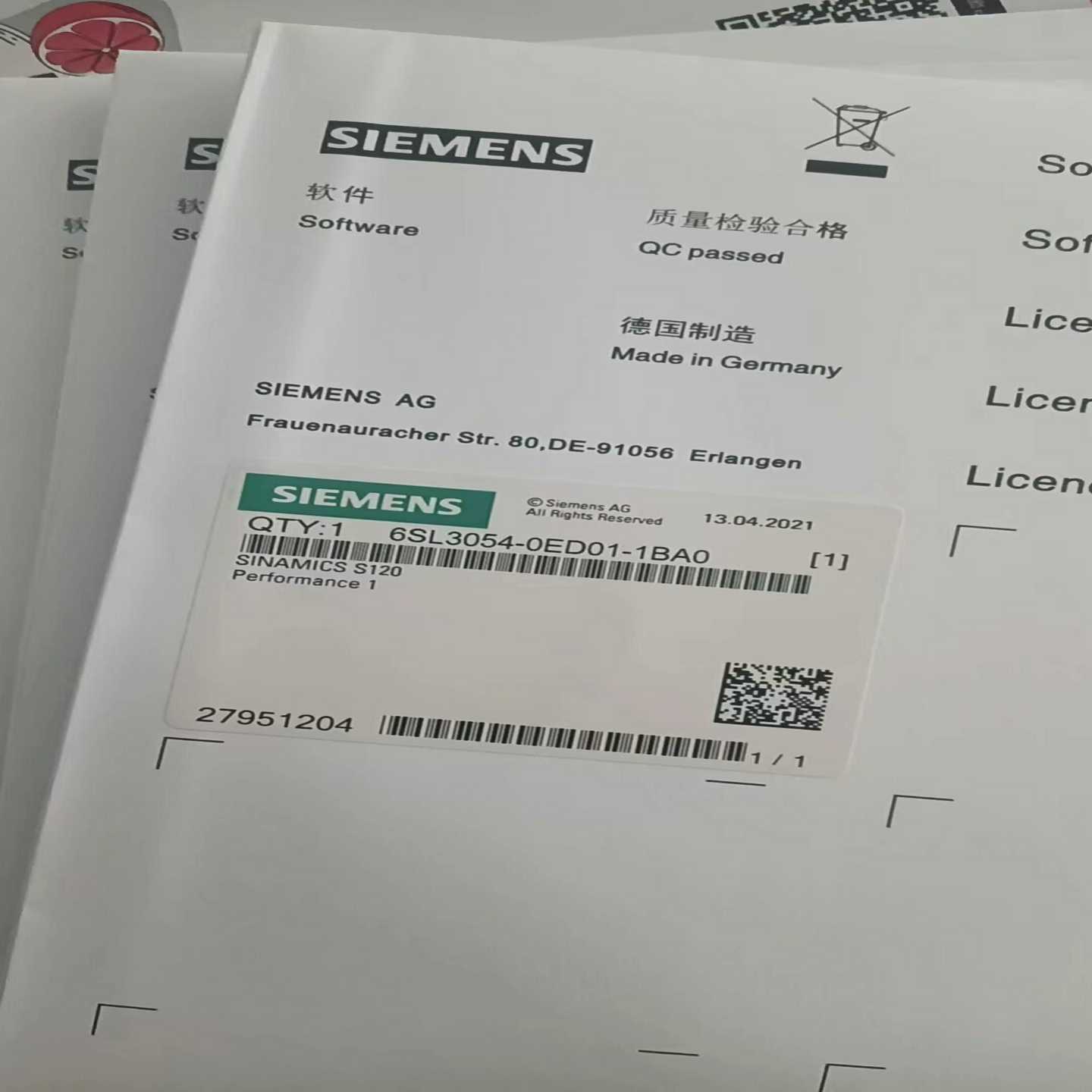 【议价】6SL3054-0ED01-1BA0内存卡未拆封适用