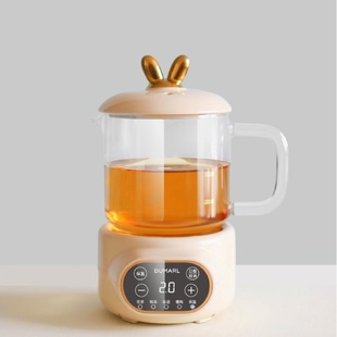 家用办公室宿舍定时保温煮水煮汤甜品慢炖 北慕全玻璃分体电炖杯