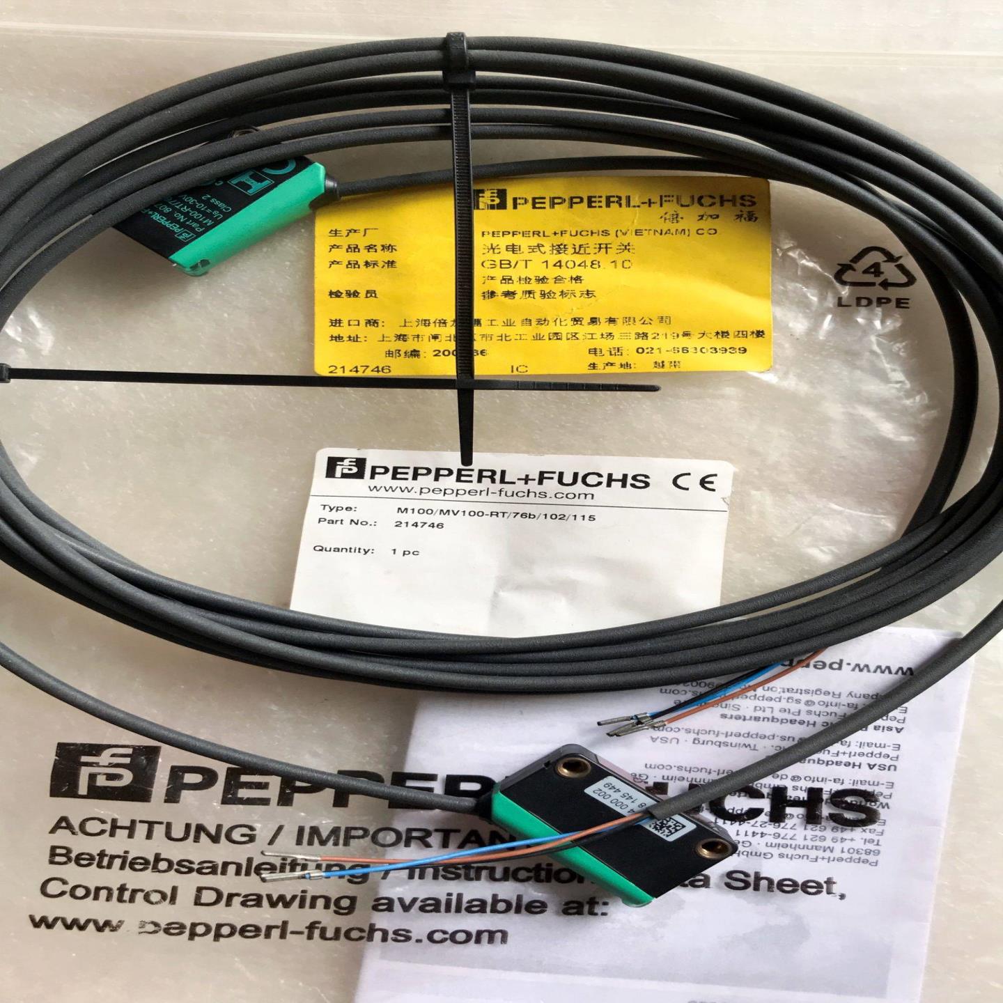 配件倍加福P+F原装进口 M100MV100-RT76b102115接近开关议价